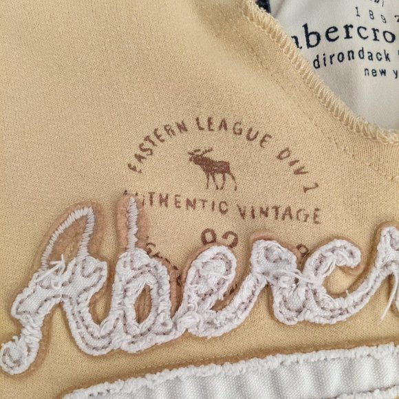 Abercrombie Kids Yellow and Grey Hoodie Adirondack Heritage New York - Picture 14 of 16